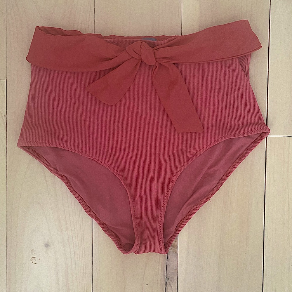 Aerie Swim Ribbed High Waisted Bikini Bottoms